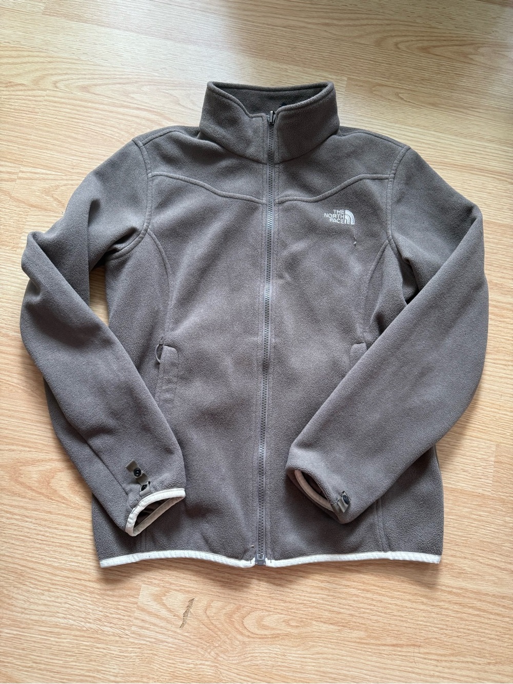 The North Face Women's Taupe Teddy Fleece Jacket